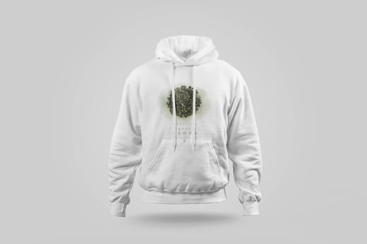 Hoodie — Floral Tie Guan Yin