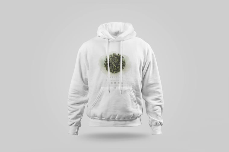 Hoodie — Floral Tie Guan Yin