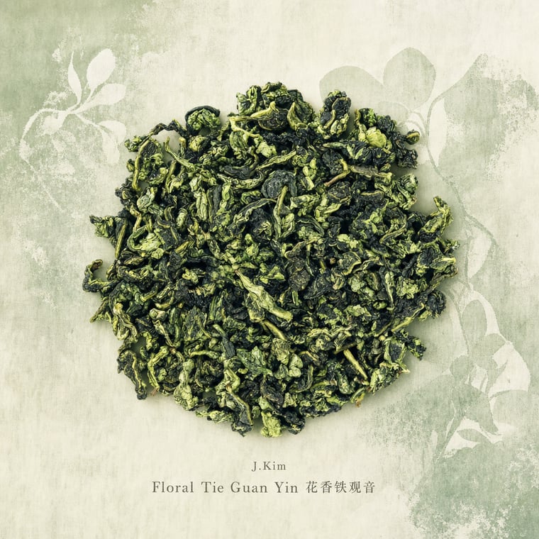 The design — Floral Tie Guan Yin